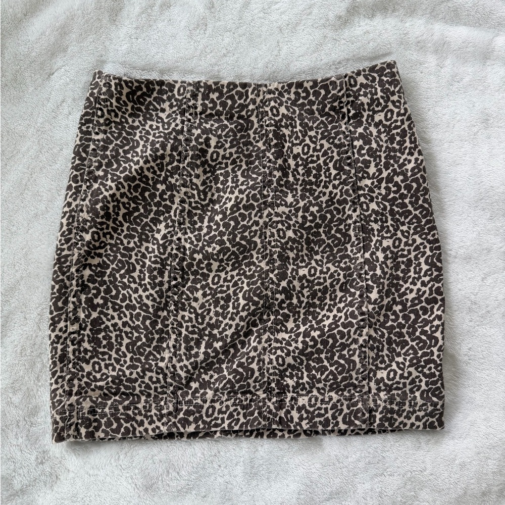 Free People Leopard Print Women's Skirt
